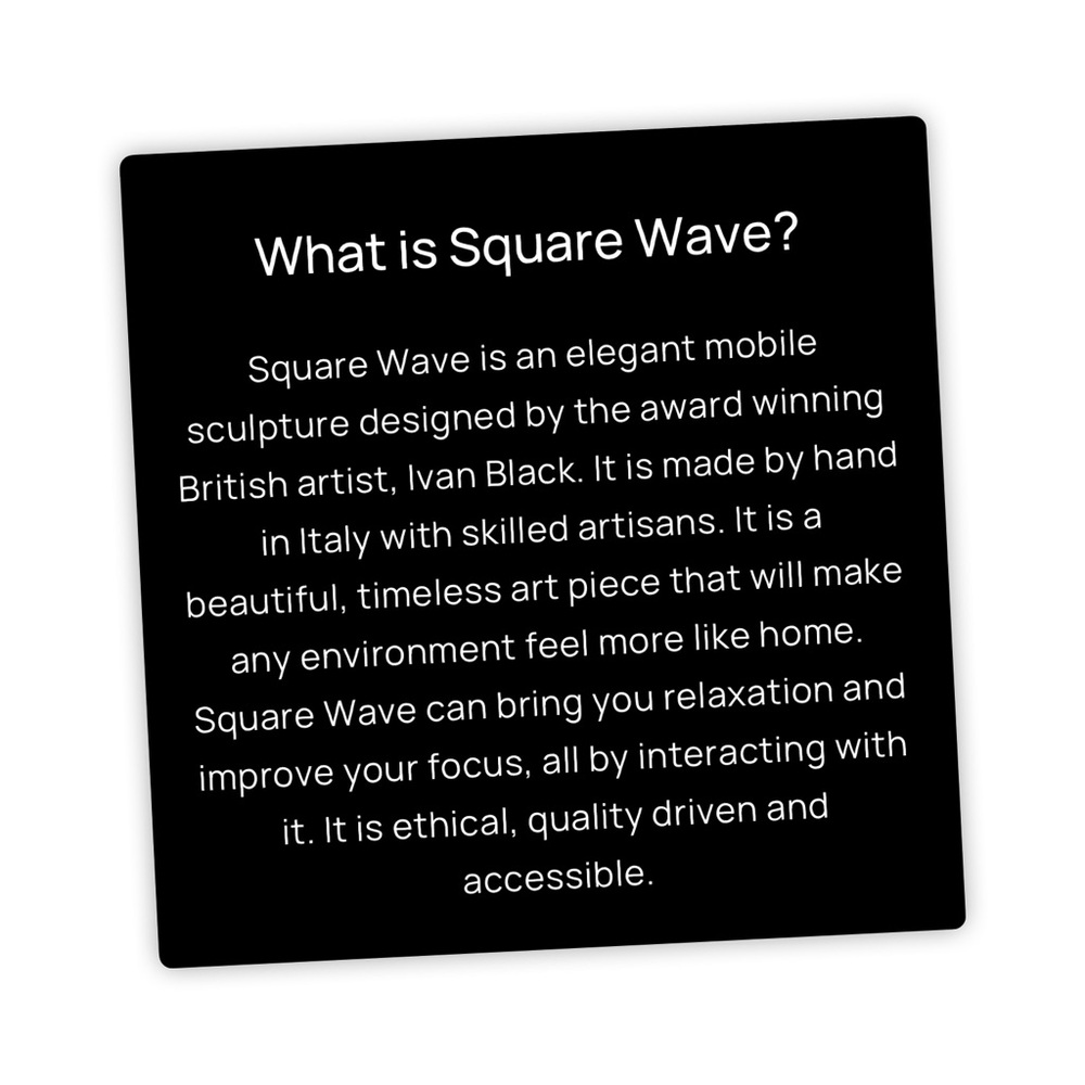 Kinetrika Square Wave mobile/toy, blue - Picture 6 of 10